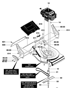 Engine Mount Diagram and Parts List for 218910X43F 2004 Briggs and Stratton Lawn Mower